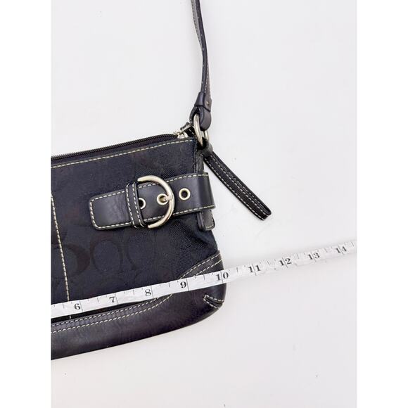Coach Signature Demi Clutch 5107 in Black - Picture 5 of 7
